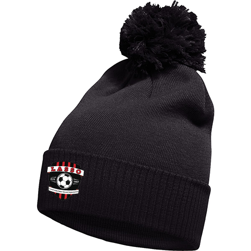 LASSO Cuffed Pom Beanie - Black