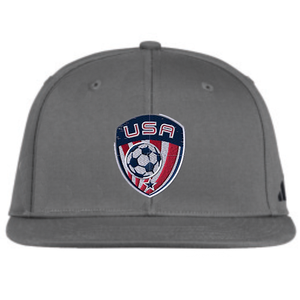USA Snapback Cap - Gray