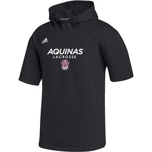 AQ LAX Short Sleeve Hoodie - Black