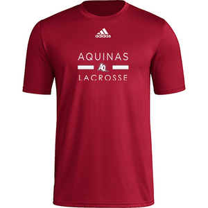 AQ LAX Men's Short Sleeve Tee - Burgundy