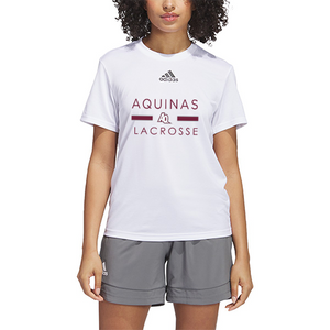 AQ LAX Women's Short Sleeve Tee - White