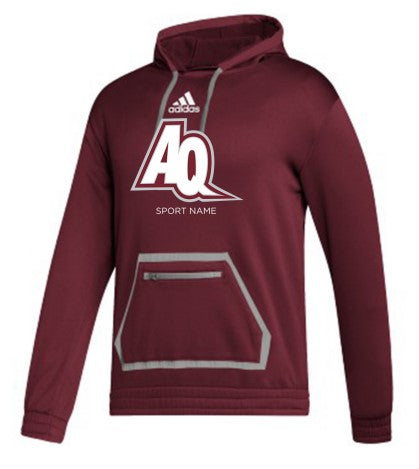 AQ TI Pullover Hoodie - Burgundy